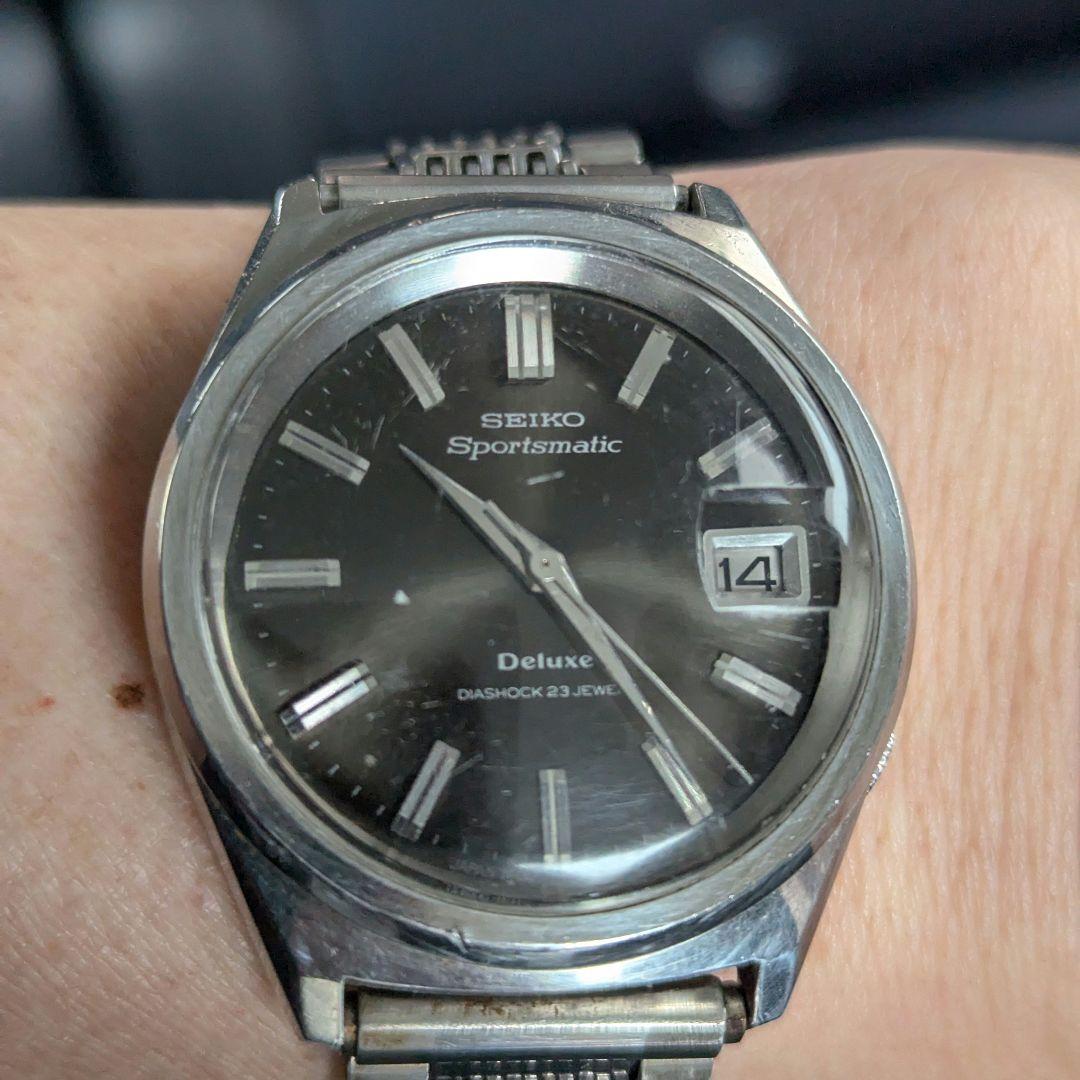 s*u様 精度良好【SEIKO】 Sportsmatic Deluxe黒/ 23