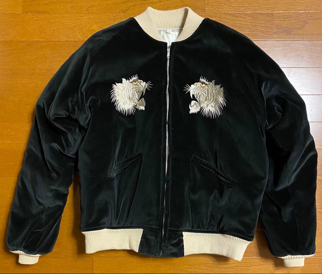 リアルマッコイズ スーベニアジャケッ　TIGER AND EAGLE サイズL