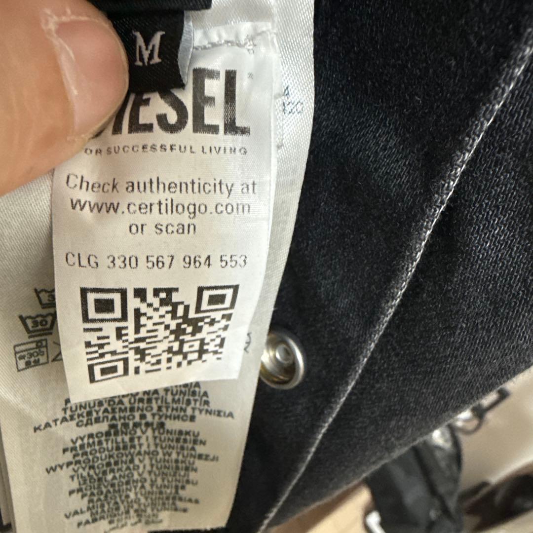 希少✨売り切れレア品DIESEL ディーゼルデニムフードシャツMサイズ
