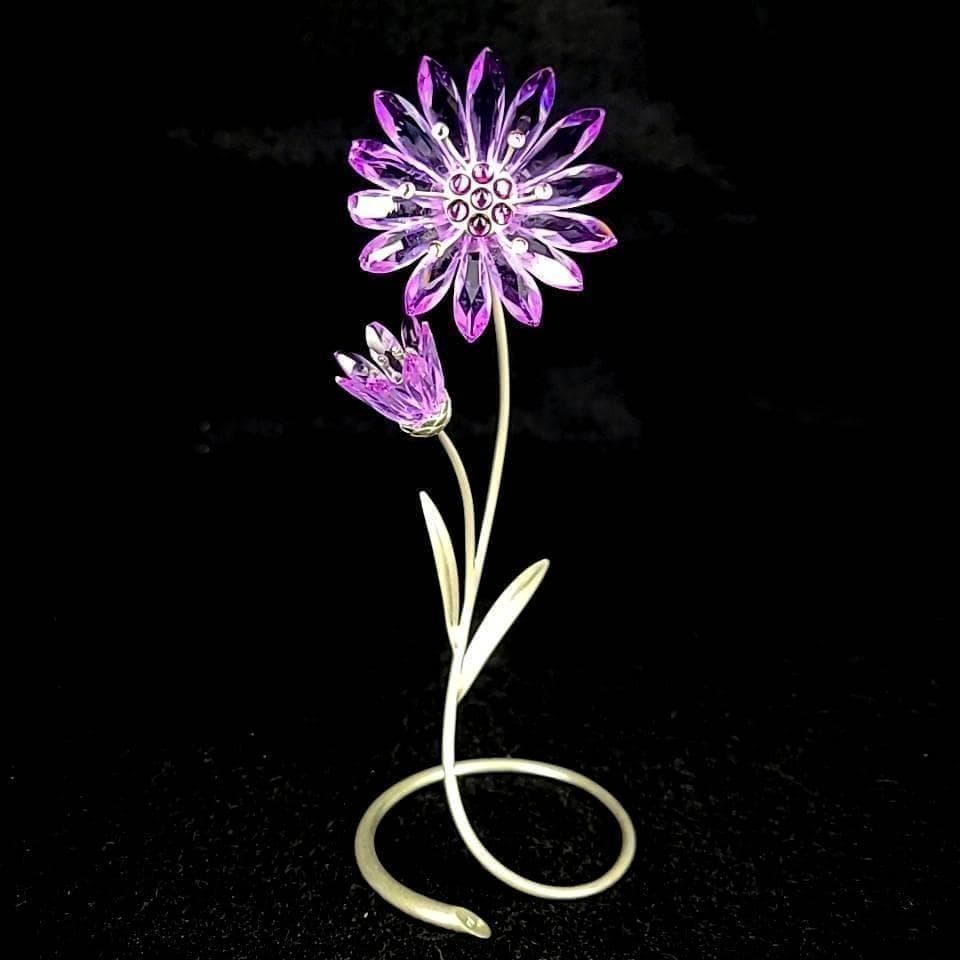 ●良品☆スワロフスキー　Drina　Violet　花　ドリナ　バイオレット 9