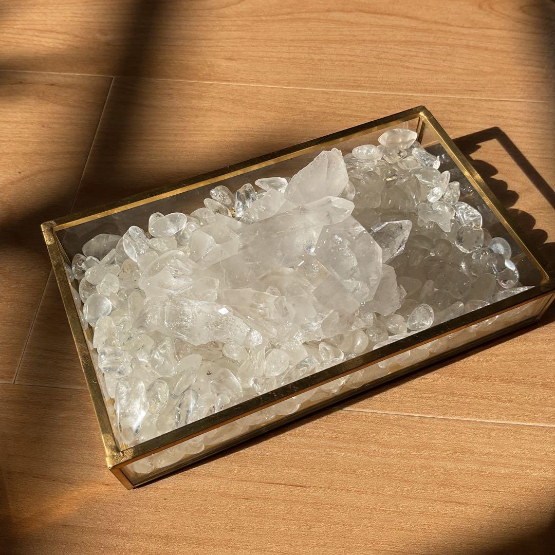トマスゴンサガ産 水晶 クラスター 浄化セット 天然石 原石