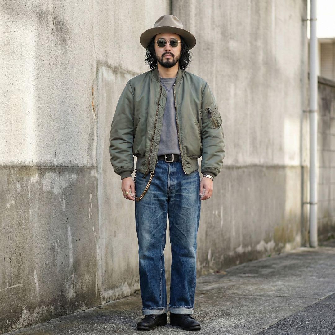 50s 復刻★USA製★AVIREX★MA-1 フライトジャケット★USAF★S