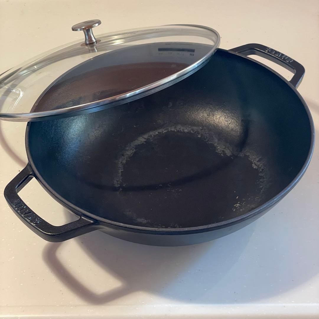 STAUB（ストウブ） ビュッフェパン　ガラス蓋付 30 cm