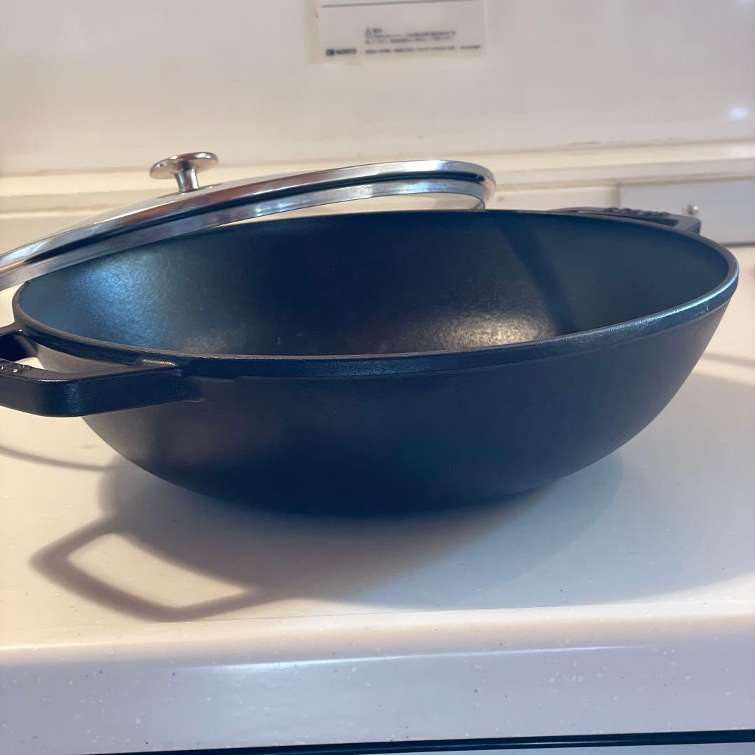 STAUB（ストウブ） ビュッフェパン　ガラス蓋付 30 cm