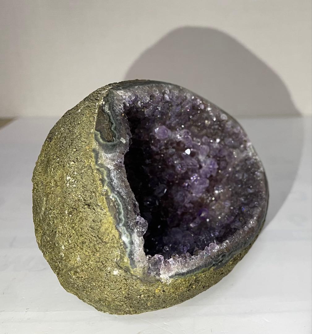 アメジスト マネーボックス ジオード 晶洞 浄化 パワーストーン 魔除 幸運