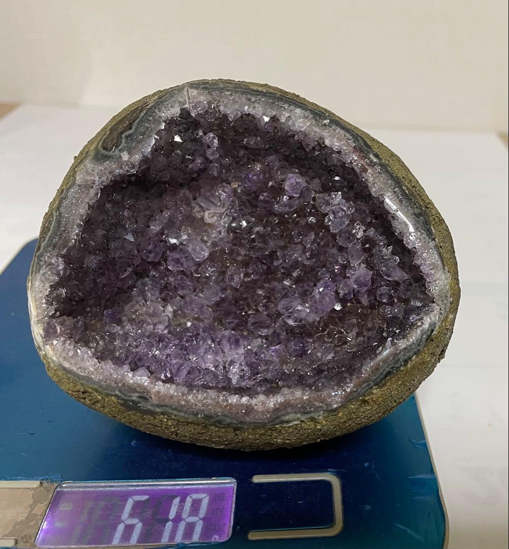 アメジスト マネーボックス ジオード 晶洞 浄化 パワーストーン 魔除 幸運