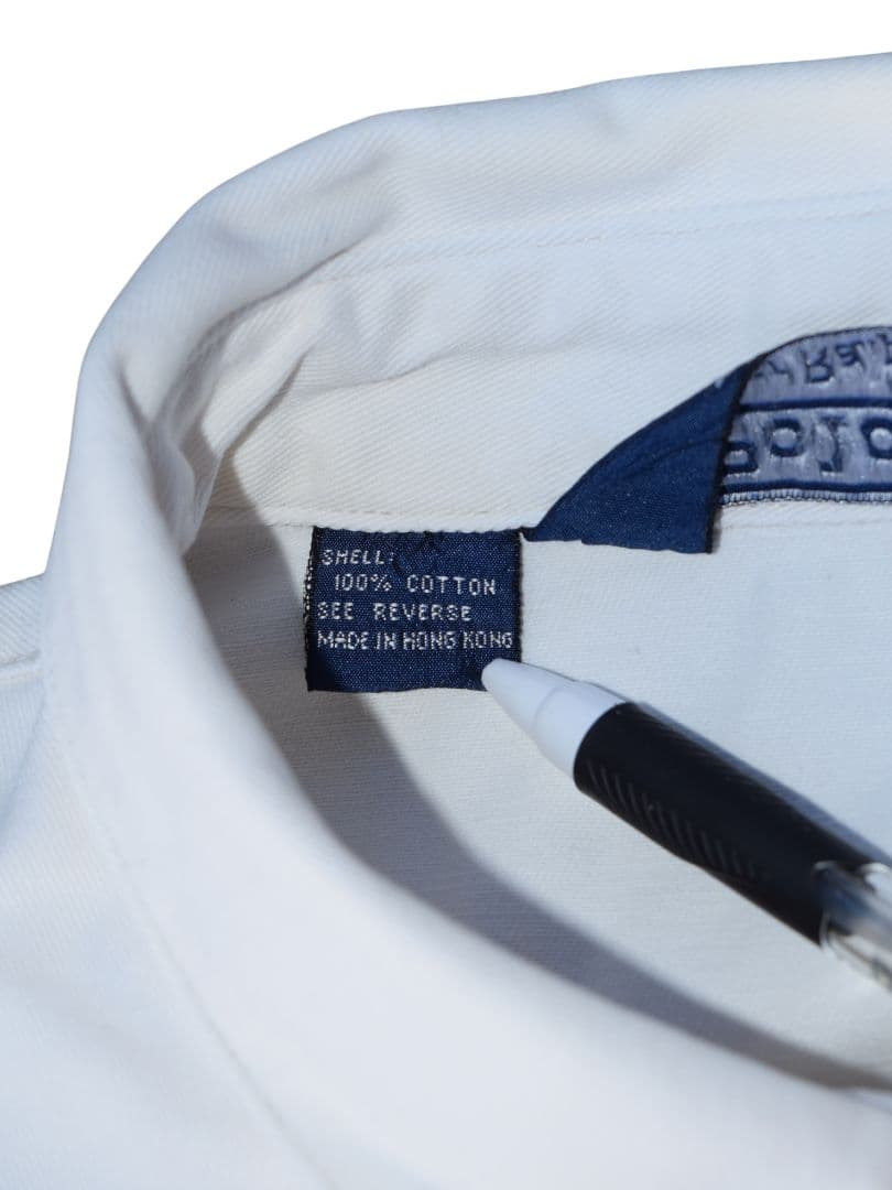 80～90s ラルフローレン 三角タグ スイングトップ 香港製 ホワイト L