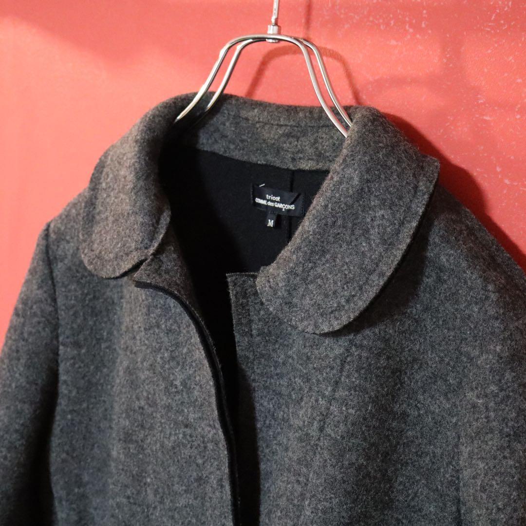 【美品】tricot COMME des GARCONS 丸襟 ウールコート