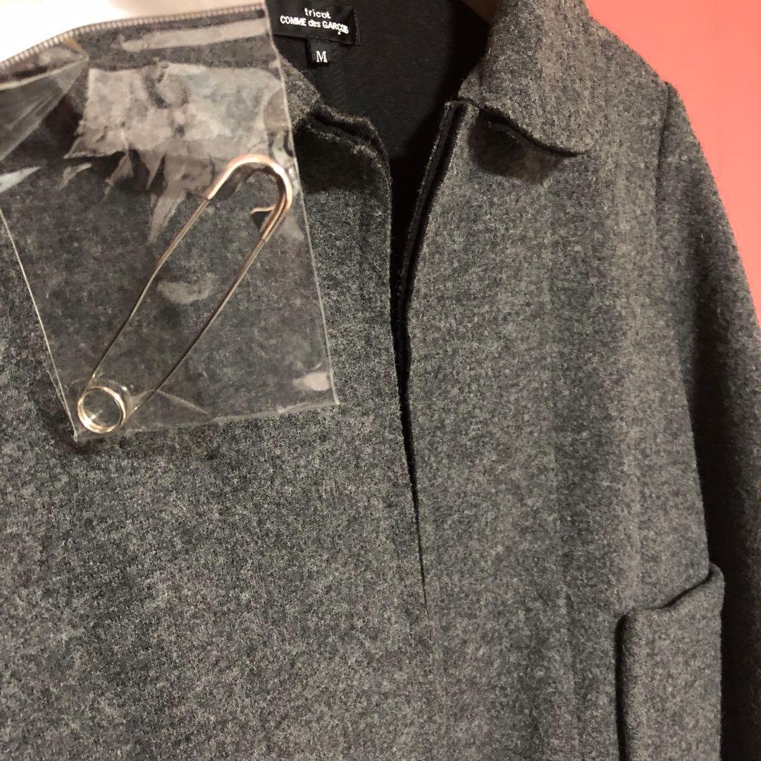 【美品】tricot COMME des GARCONS 丸襟 ウールコート
