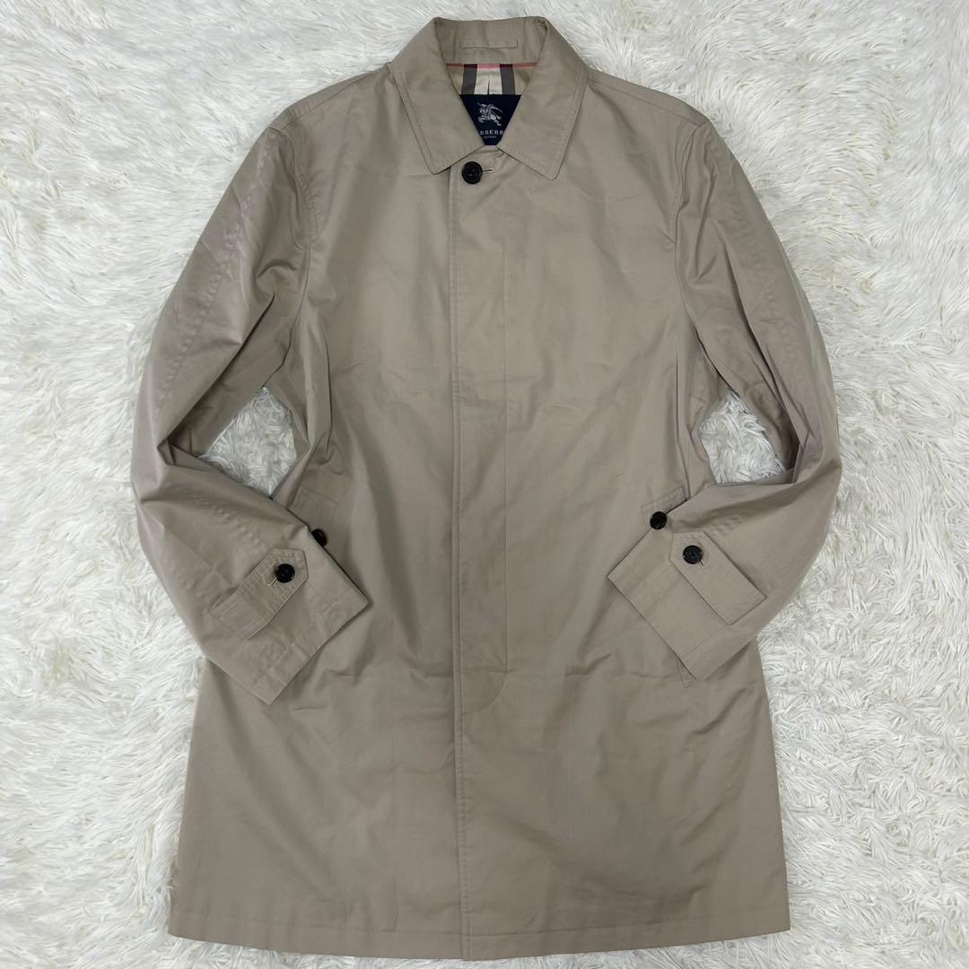 【極美品/LL】バーバリーロンドン ステンカラーコート アウター ノバチェック