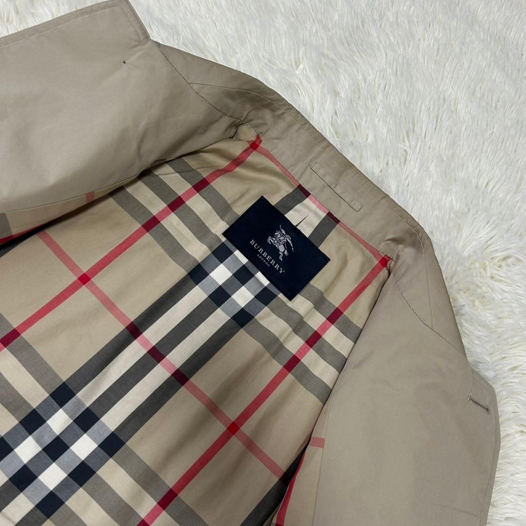 【極美品/LL】バーバリーロンドン ステンカラーコート アウター ノバチェック