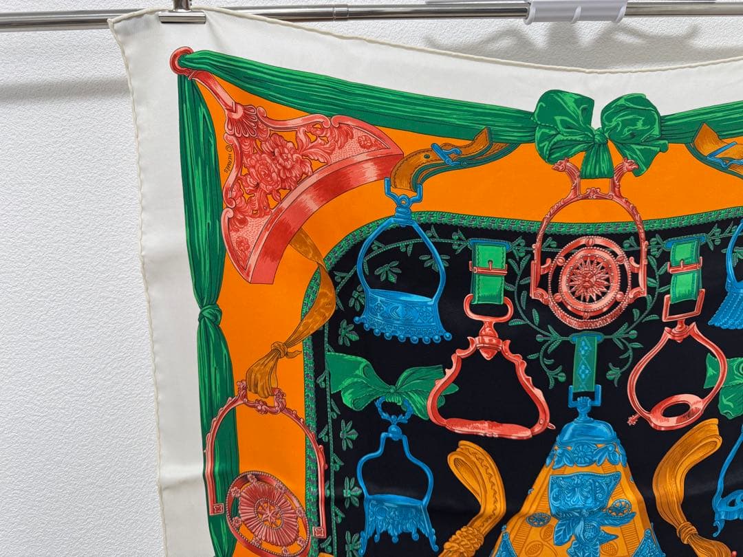 HERMES エトリエ シルクスカーフ レア70