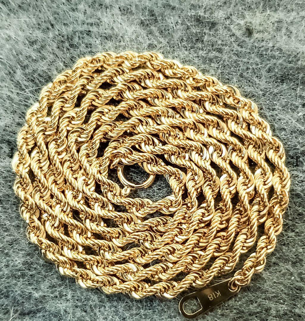 【18金 ロープチェーン 4,2g❗】新品未使用✨ ❇サンデー激安セール中‼️