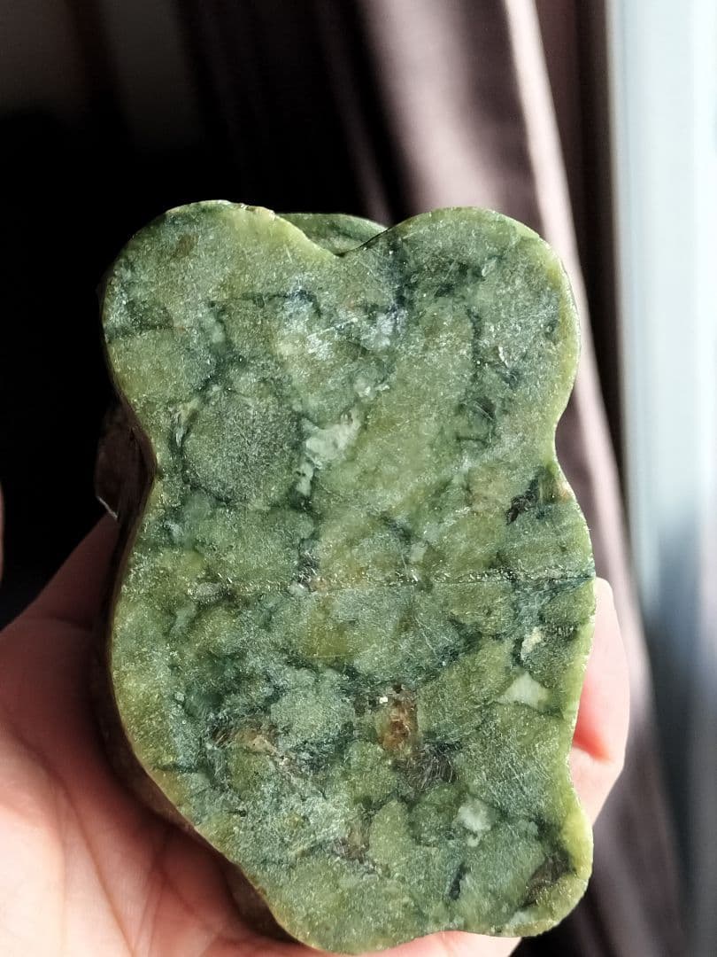 天然石　翡翠　金蟾　金運財運を招き　財が集める　開店置物