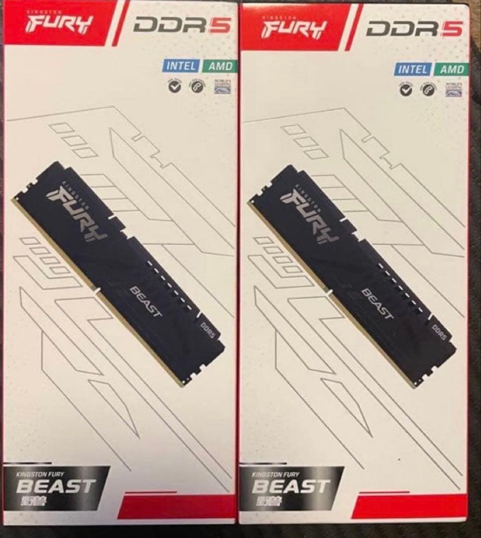 Kingston FURY Beast DDR5 メモリー 2枚セット