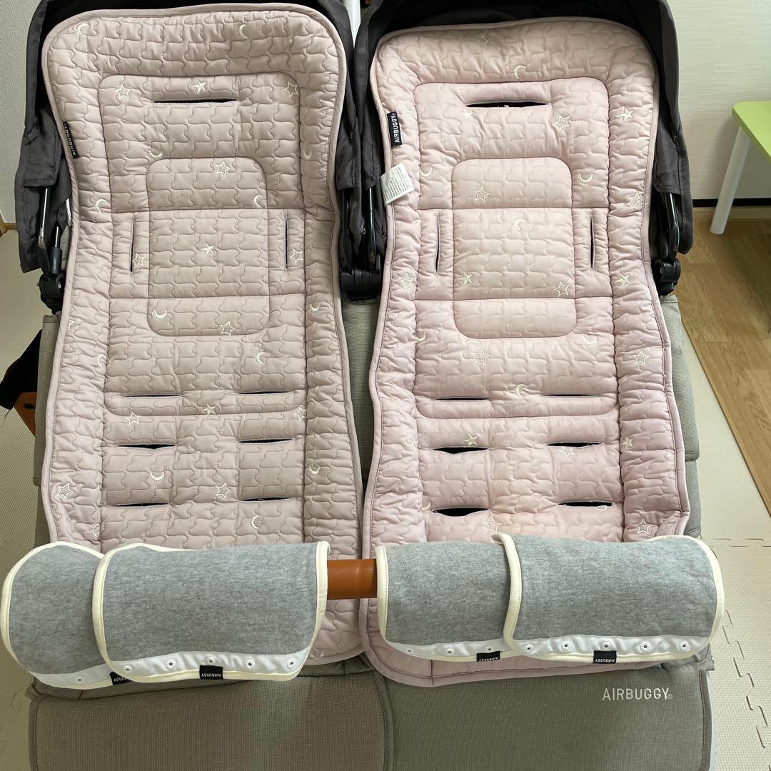 エアバギーココダブル EX フロムバース　専用シートパット　レインカバー付