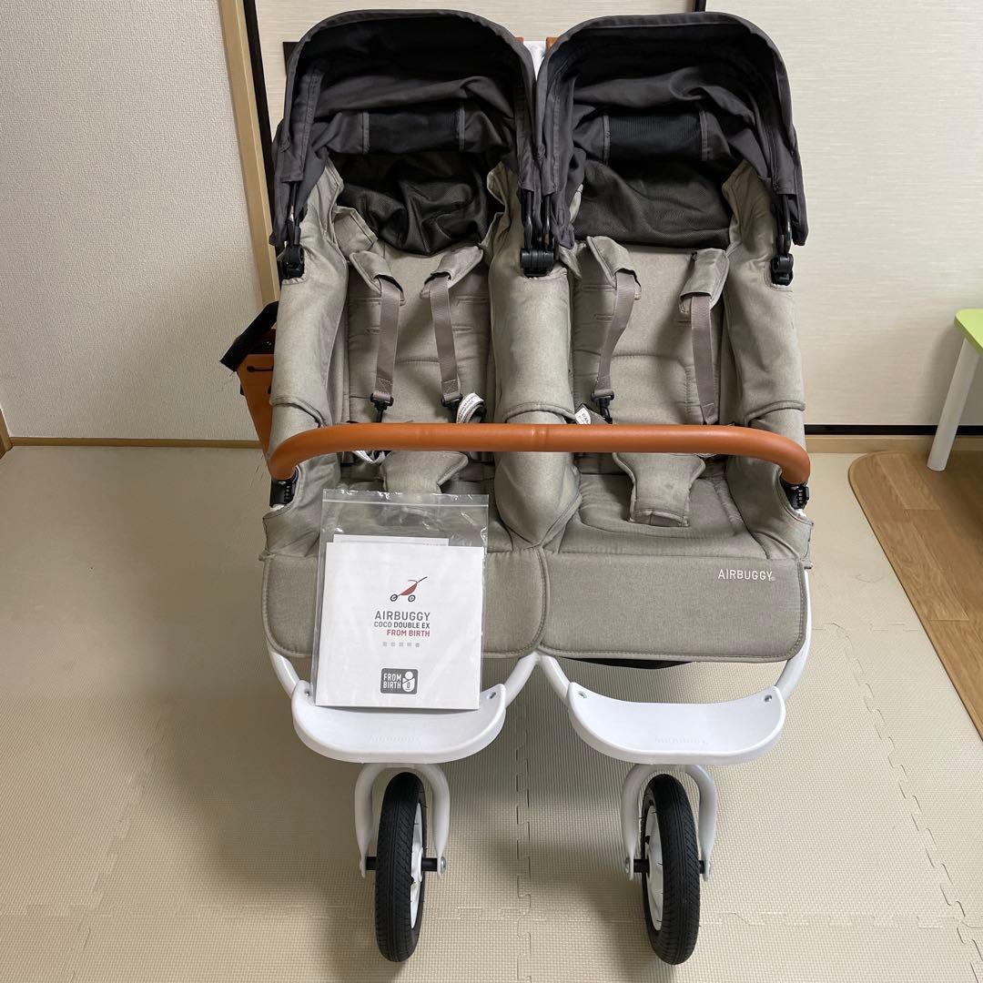 エアバギーココダブル EX フロムバース　専用シートパット　レインカバー付