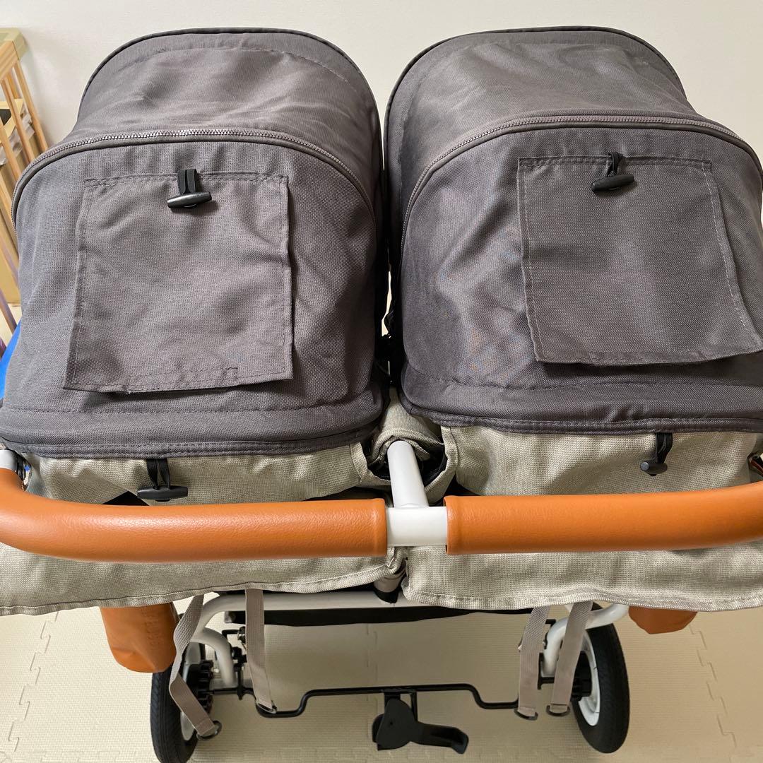 エアバギーココダブル EX フロムバース　専用シートパット　レインカバー付