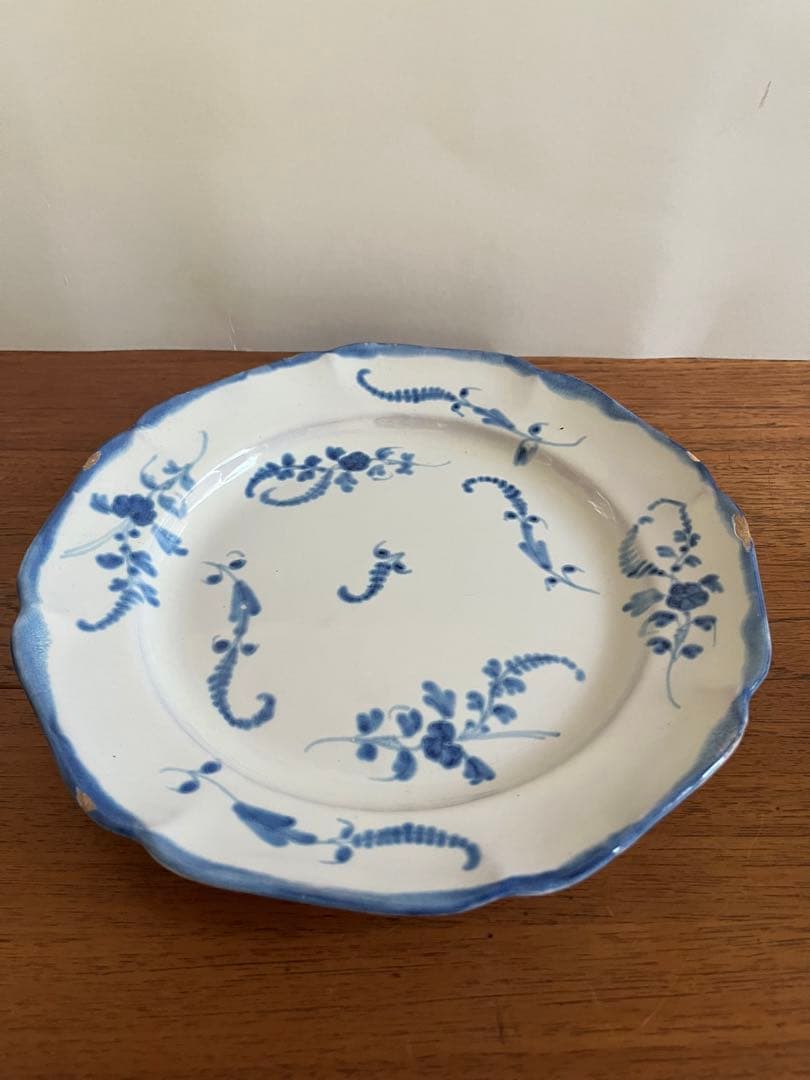 フランスアンティーク　ムスティエ　プレート