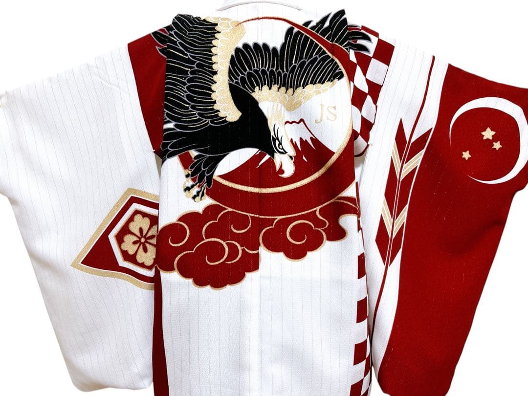 JAPAN STYLE♡七五三　5歳　男の子　フルセット　一式　赤　ブランド着物