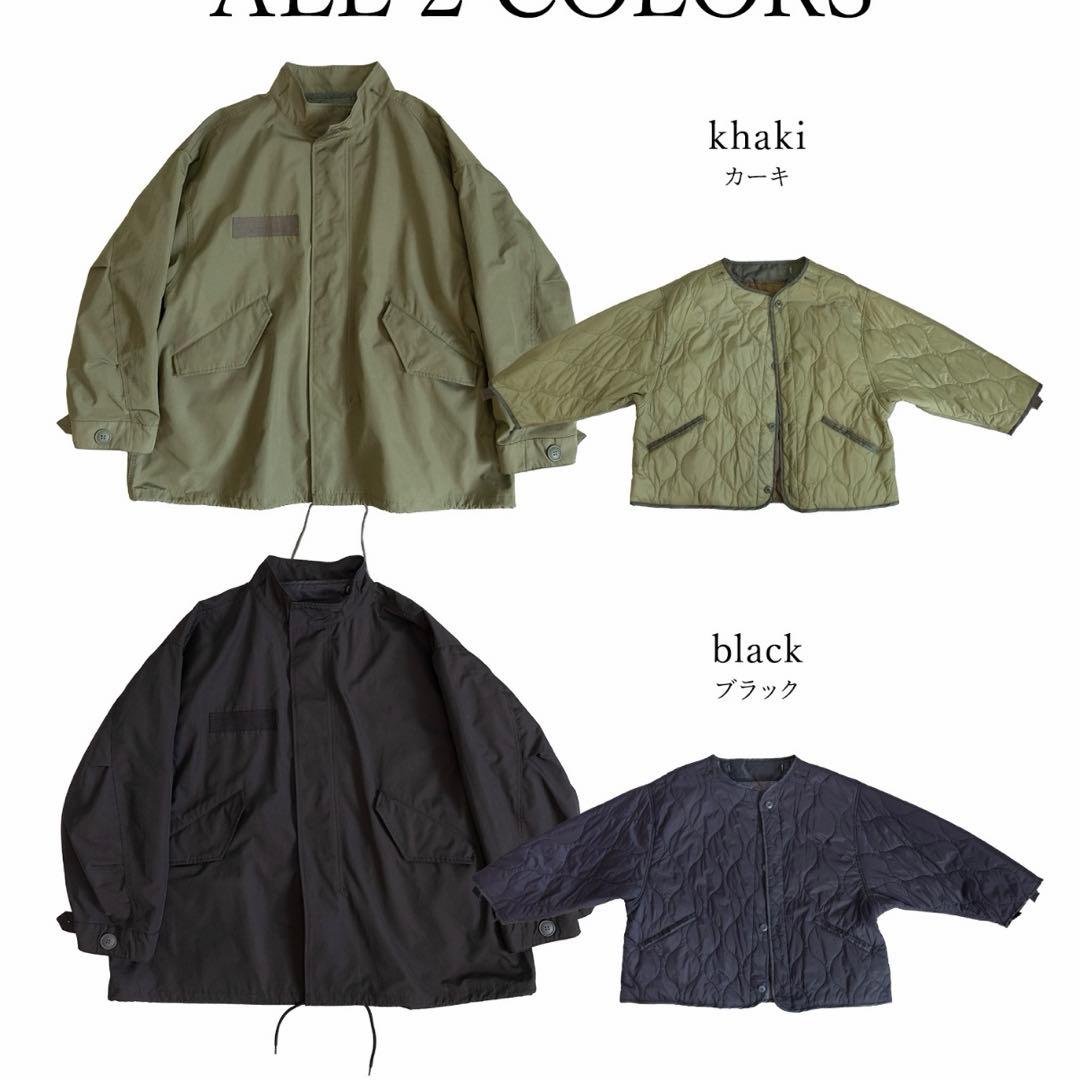 ピイチ　ライナー付ミリタリーオーバーコート2WAY 美品