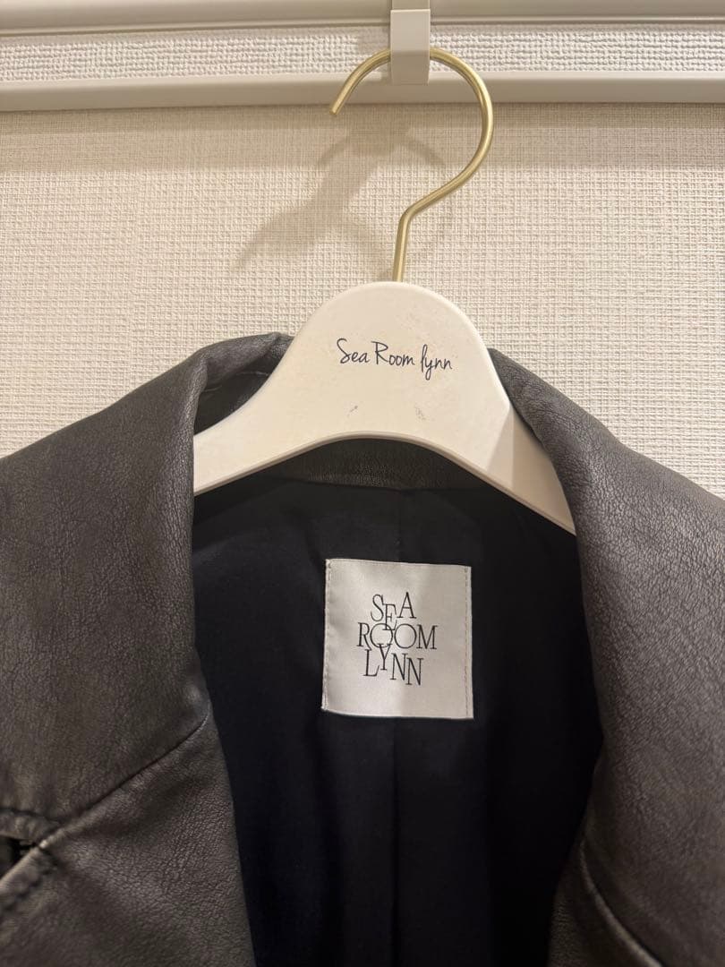 ヴィンテージウォッシュ　ECOレザーライダース ショートジャケット