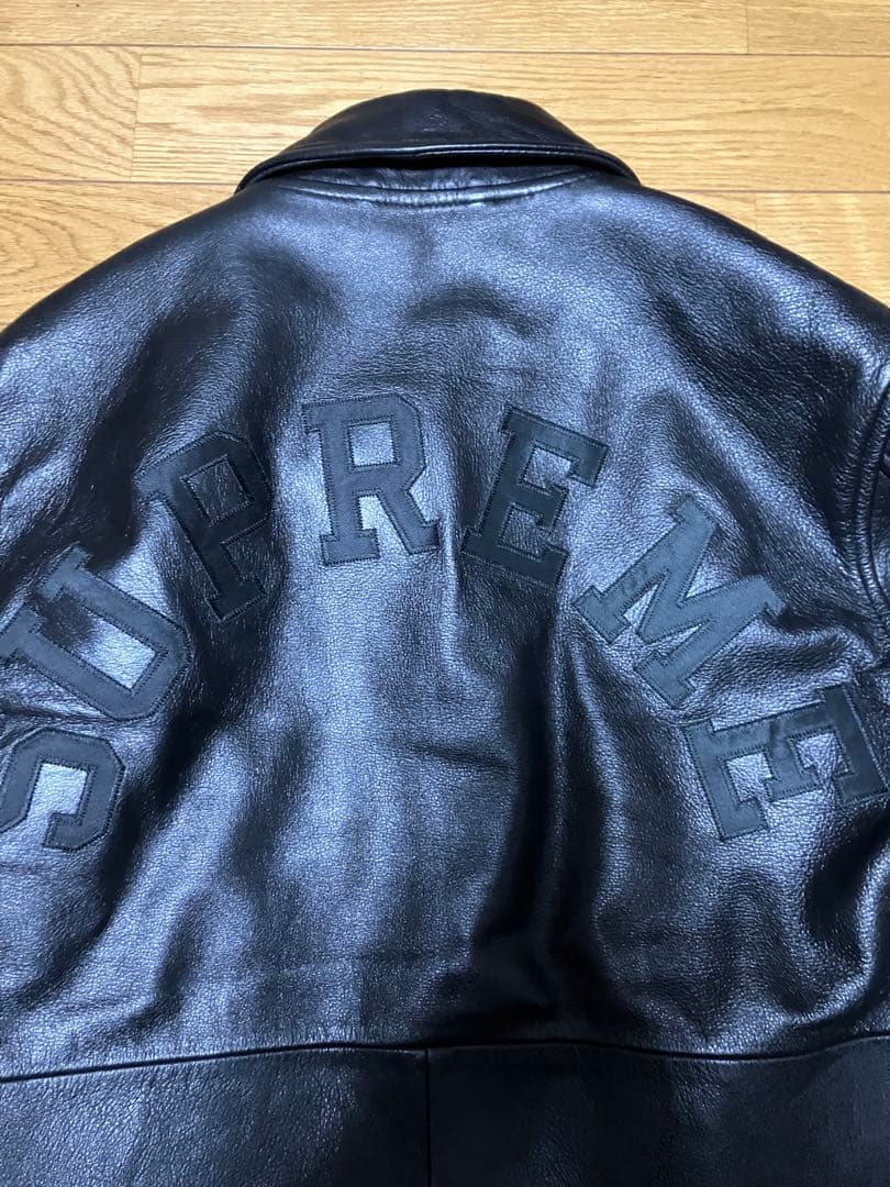Supreme Champion レザー コーチジャケット 黒 S チャンピオン