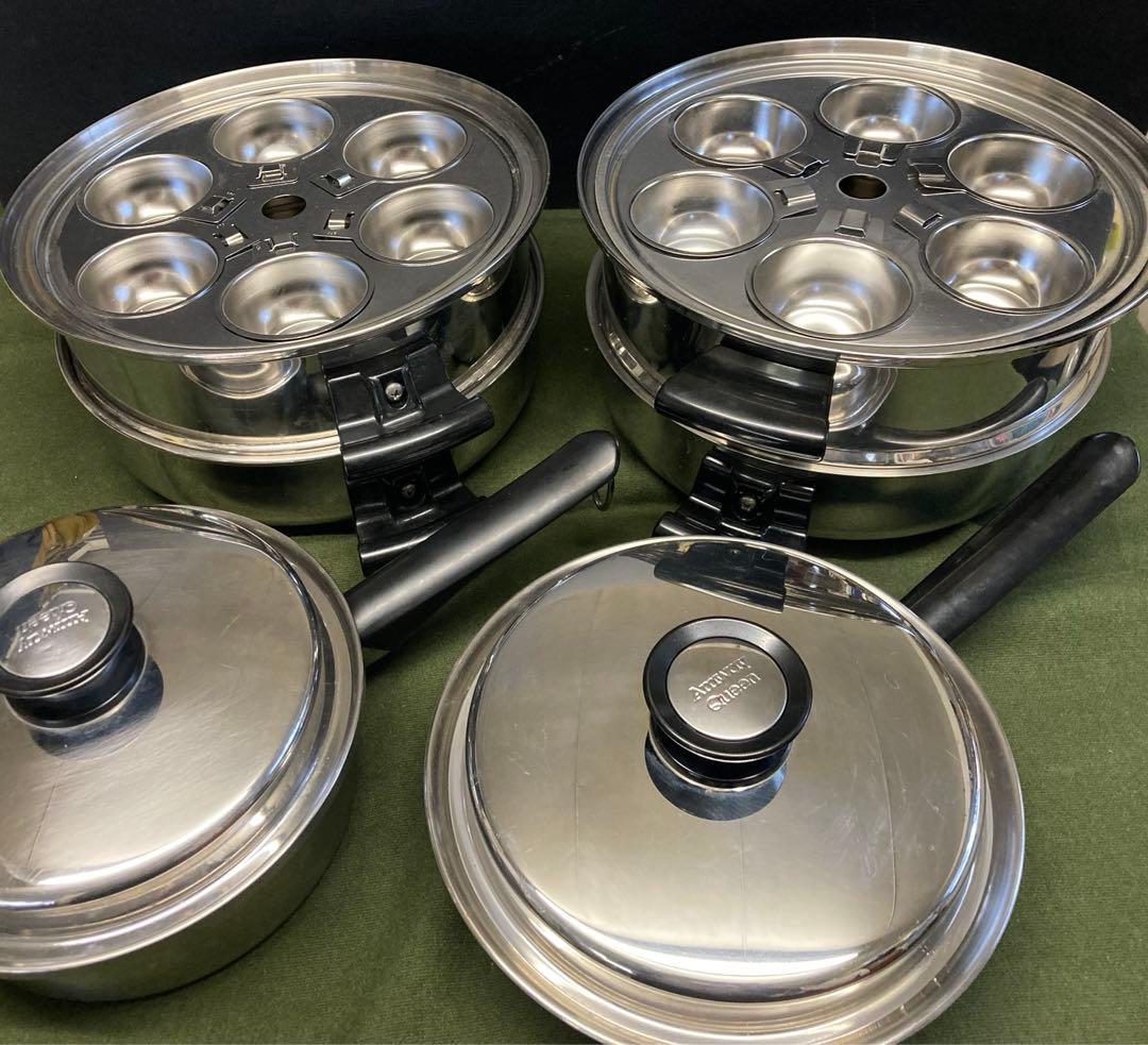 アムウェイ　蒸し器2点(蓋なし) 鍋2点　片手鍋2点(ほぼ未使用)