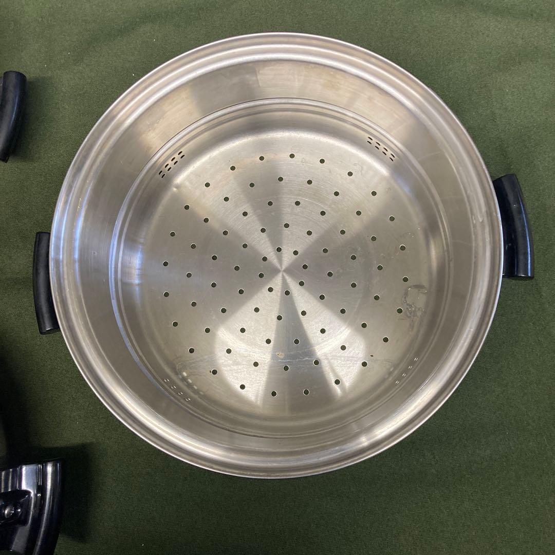 アムウェイ　蒸し器2点(蓋なし) 鍋2点　片手鍋2点(ほぼ未使用)