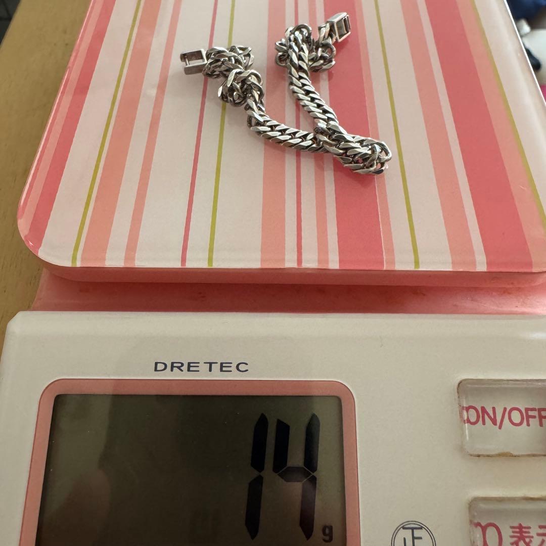 シルバー925 喜平ブレスレット❗️6面カット