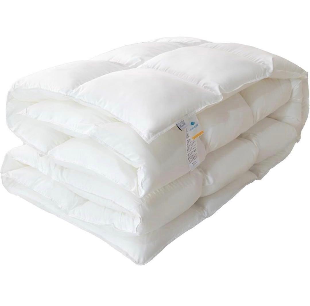 2個セット✨洗える羽毛布団 シングル150×210 抗菌防ダニ　軽量　暖か