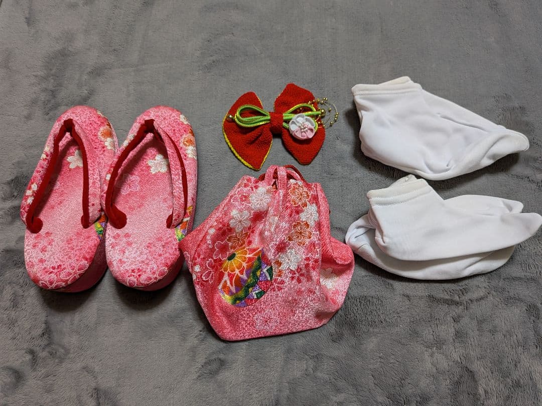 七五三 伝統的衣装 ピンク 花柄