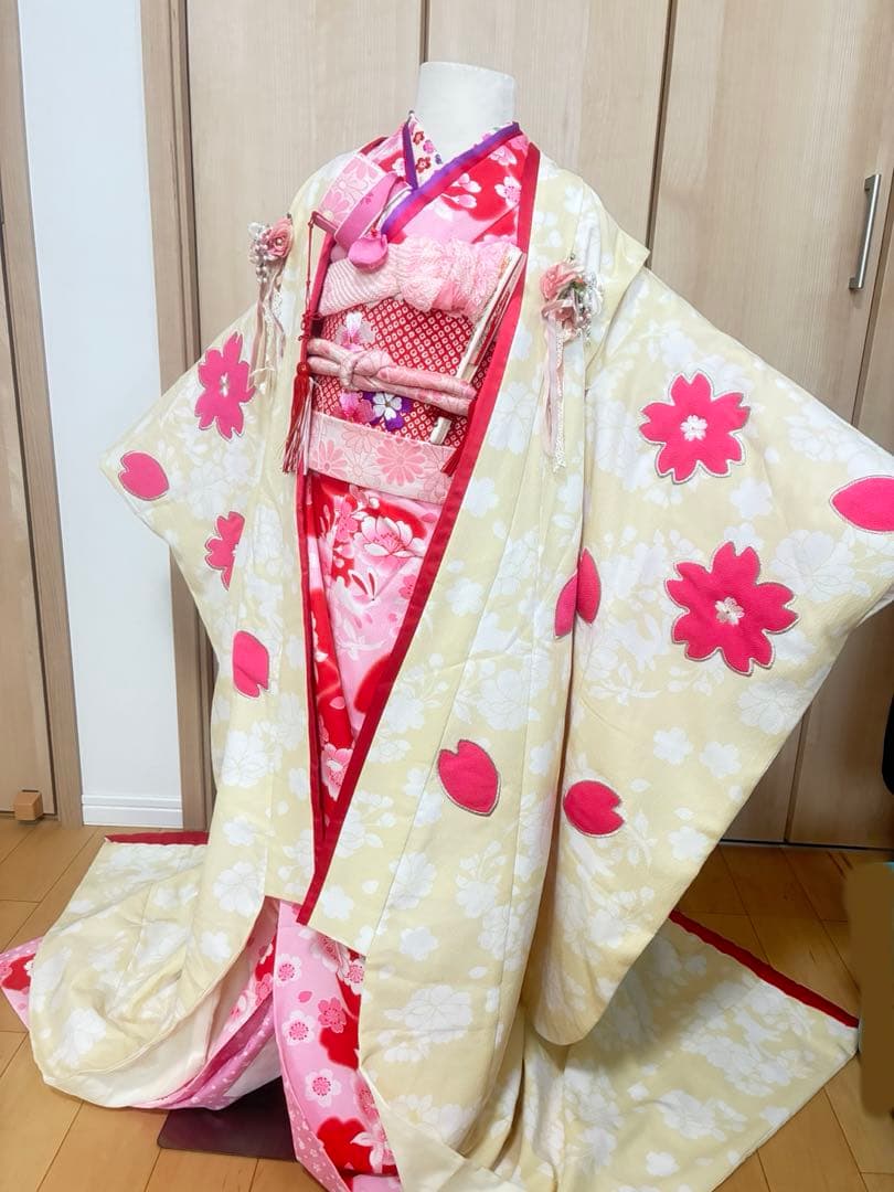 まめ姫ちゃま　お姫様風　7歳七五三着物