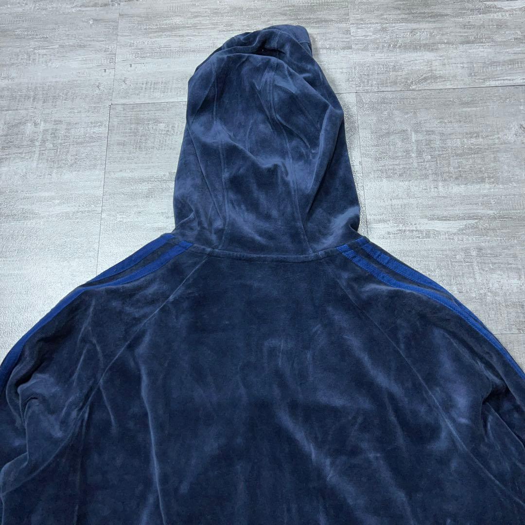 美品 y2k Adidas ベロア ジャージ 上下 トラックジャケット セットL