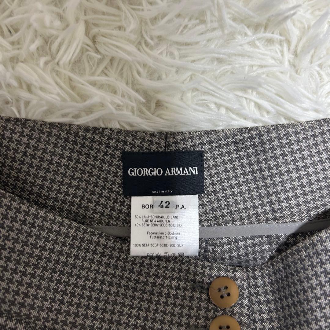 美品✨ジョルジオアルマーニ 42 LL ウールシルク ダブル セットアップ