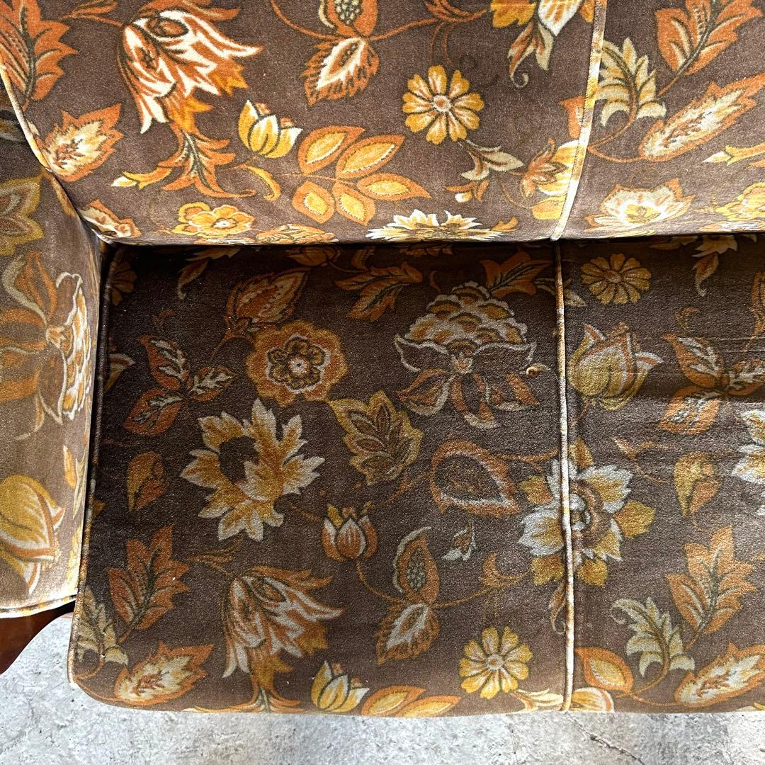 ꧁✿✿✿꧂金華山 ヴィンテージ 70s ミッドセンチュリー 3人掛けソファー