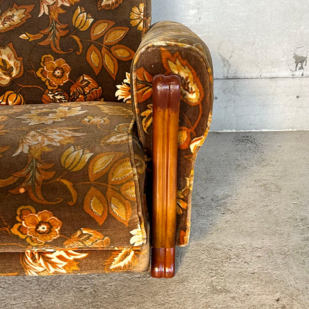 ꧁✿✿✿꧂金華山 ヴィンテージ 70s ミッドセンチュリー 3人掛けソファー