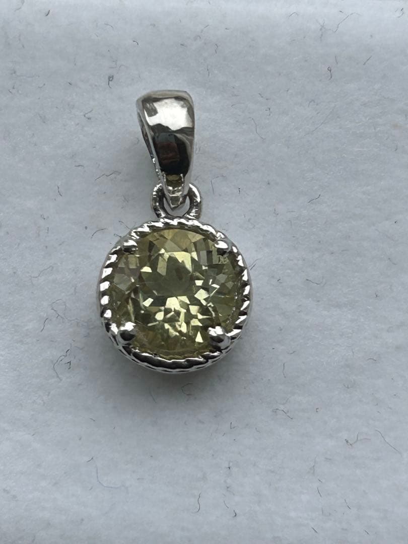 特価‼️トルマリン　ラウンド　シルバーメッキ　ペンダント