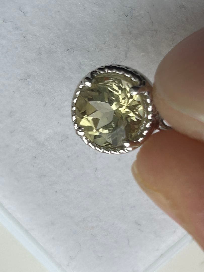 特価‼️トルマリン　ラウンド　シルバーメッキ　ペンダント