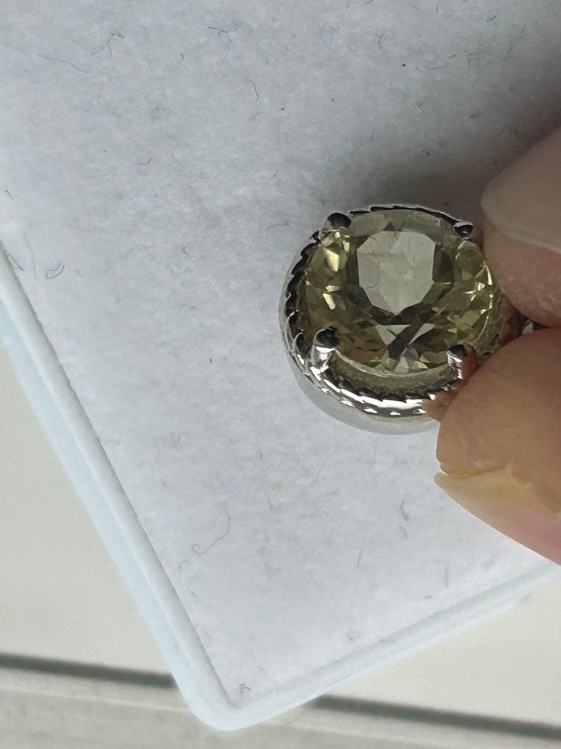 特価‼️トルマリン　ラウンド　シルバーメッキ　ペンダント