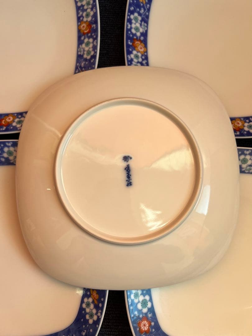 1267  香蘭社　花柄　皿　5客　未使用