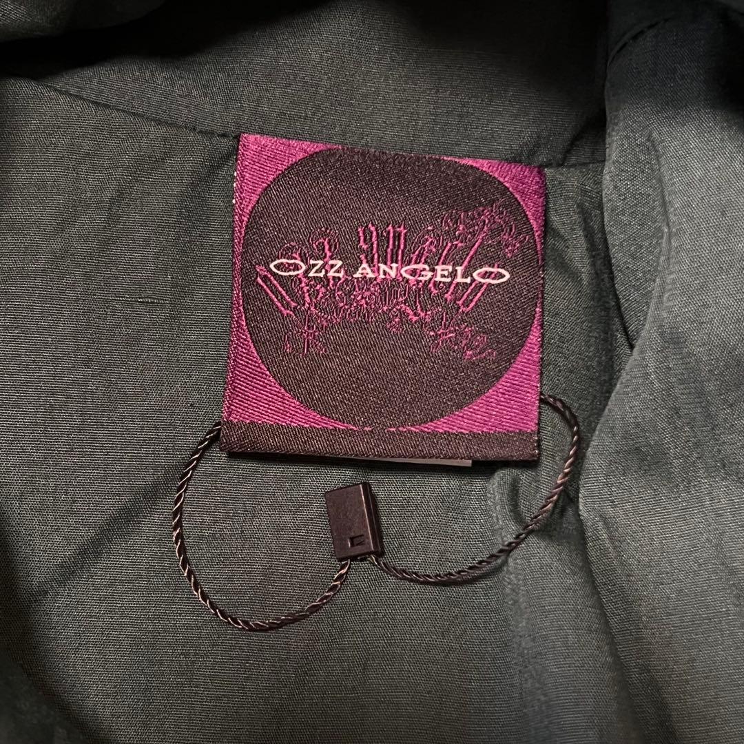 美品✨ OZZ ANGELO クラシック編み上げワンピース ストライプ グリーン