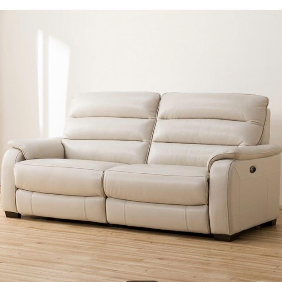 ✨送料込✨ニトリ NITORI 3人掛 左右電動リクライニング ソファ