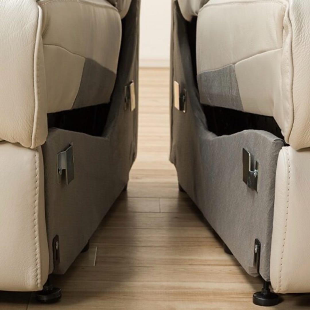 ✨送料込✨ニトリ NITORI 3人掛 左右電動リクライニング ソファ