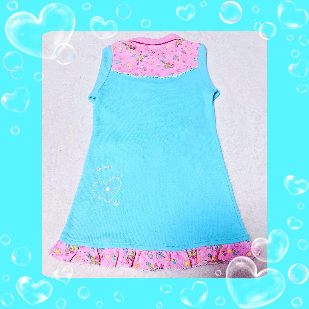 ❤メゾピアノ❤ベリエちゃん✨ベリーちゃん✨ワンピース✨平成レトロ❤水色 ピンク❤