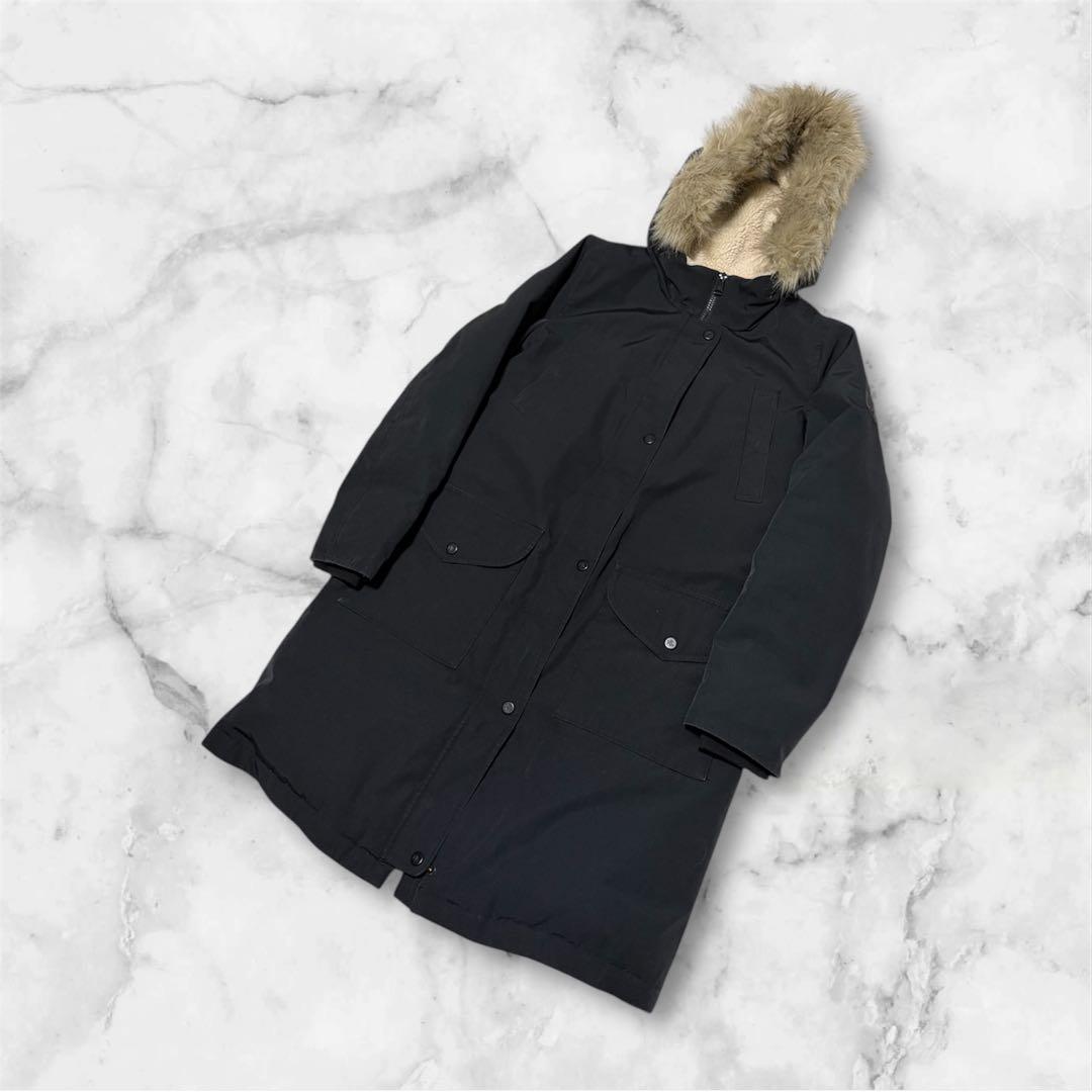 【美品】Ralph Lauren ブラック　ダウンコート　ファー　2way