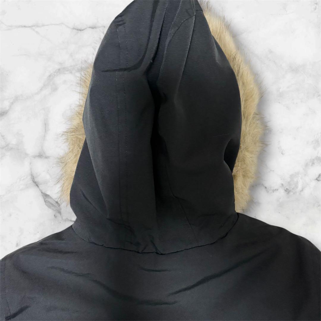 【美品】Ralph Lauren ブラック　ダウンコート　ファー　2way