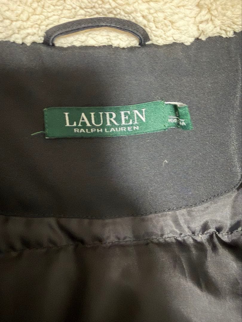 【美品】Ralph Lauren ブラック　ダウンコート　ファー　2way