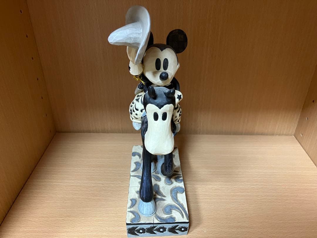 ジムショア氏　カウボーイミッキーマウス モノクロ置物