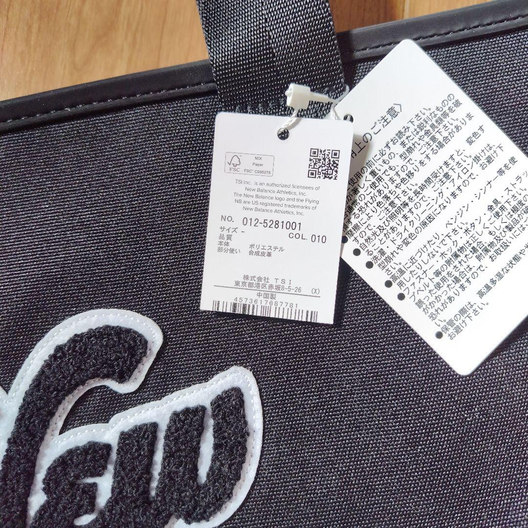 新品　New Balance　トートバッグ　ゴルフバック　ハンドバッグ　黒　ロゴ